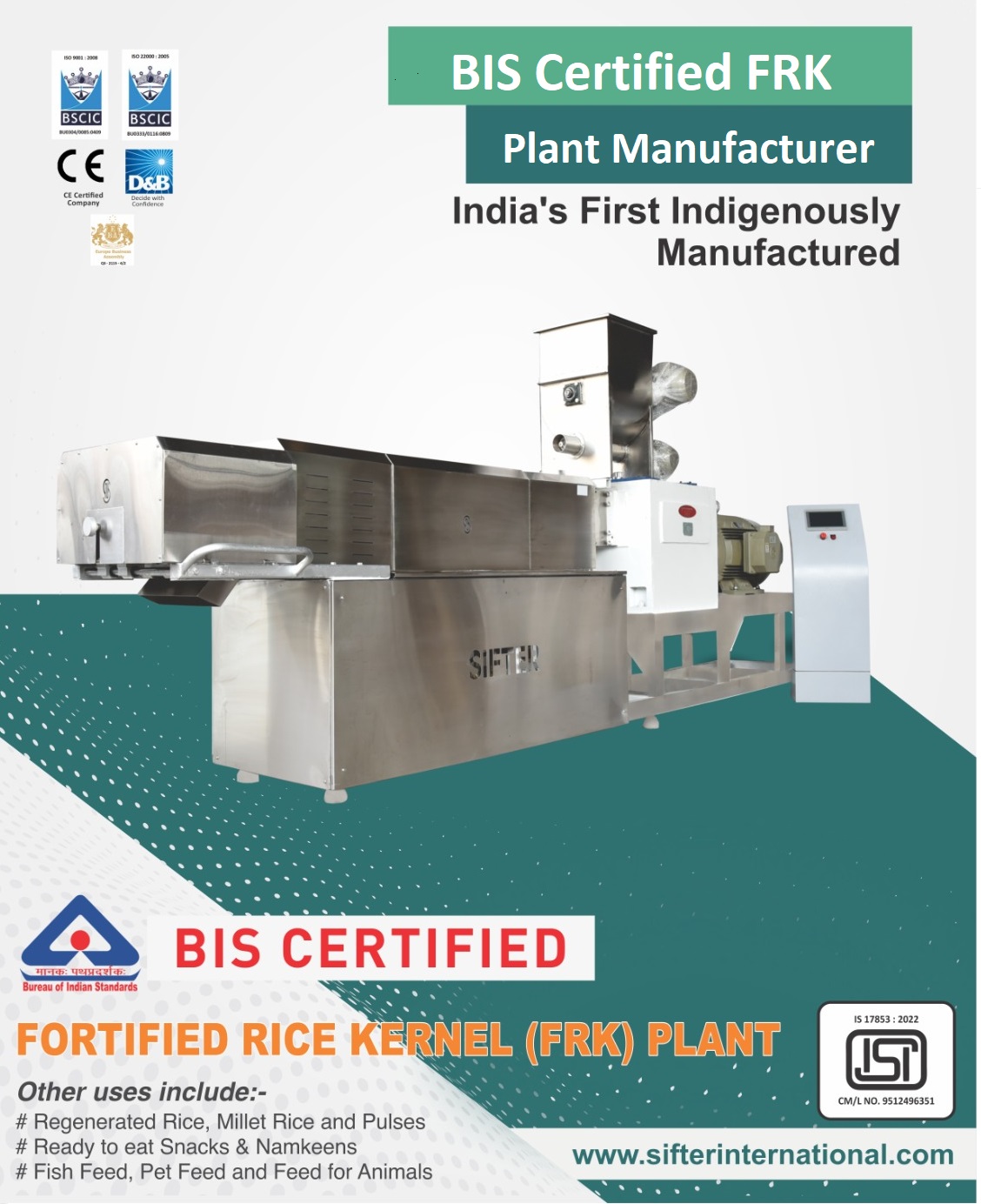 BIS Certified FRK Plant Manufacturer
